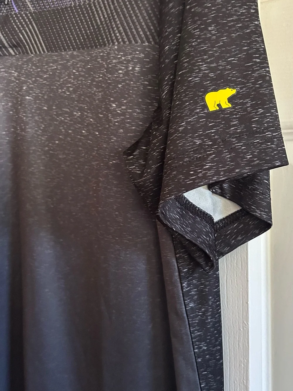 Men’s Jack Nicklaus Heathered Black Performance Polo Golf Shirt StayDri